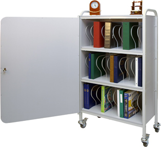 Winco Rolling Ring Binder Cart